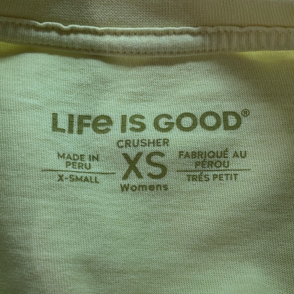 LIFE IS GOOD Women’s Short Sleeve Relaxed “MY HAPPY PLACE” Crusher Tee - Picture 5 of 6
